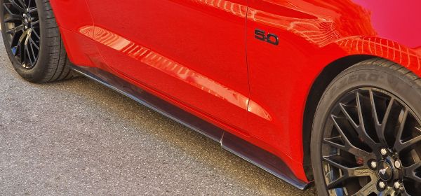 Carbon Seitenschweller-Cover (R/L) passend für Ford Mustang 6